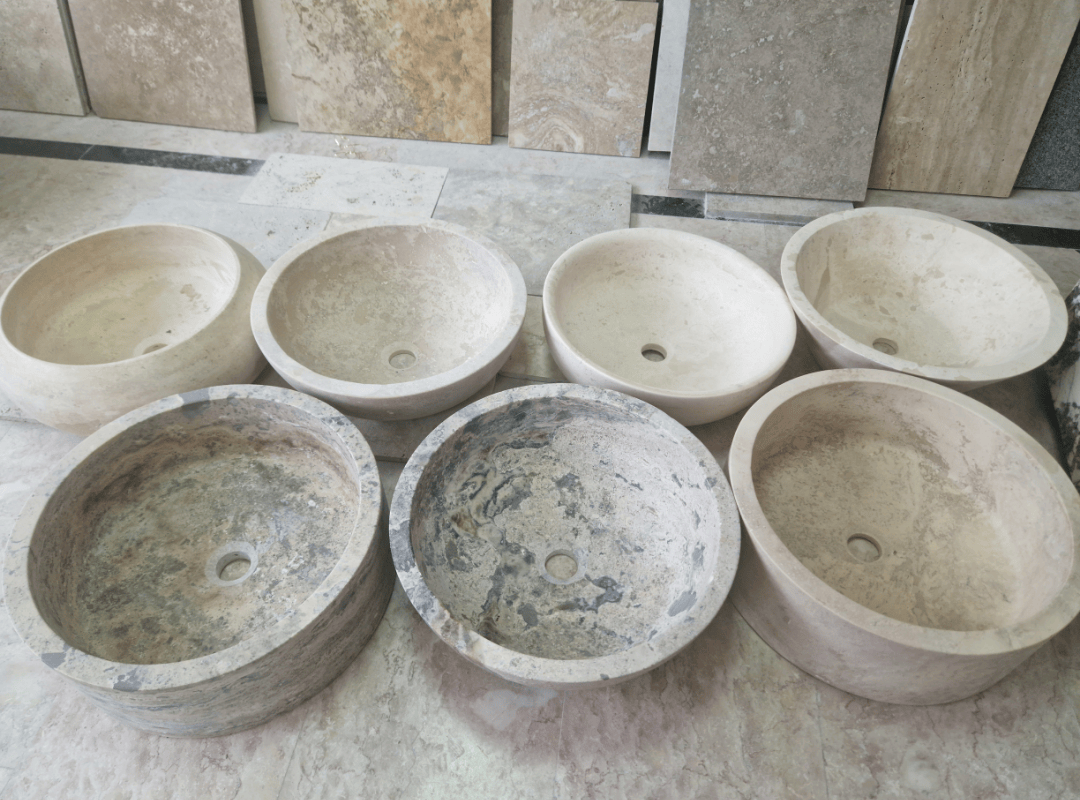 Готови мивки от травертин